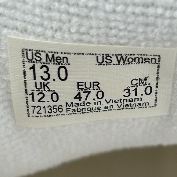 Vans Beige Hi-top Shoes Sz 13 Men’s - Picture 8 of 14